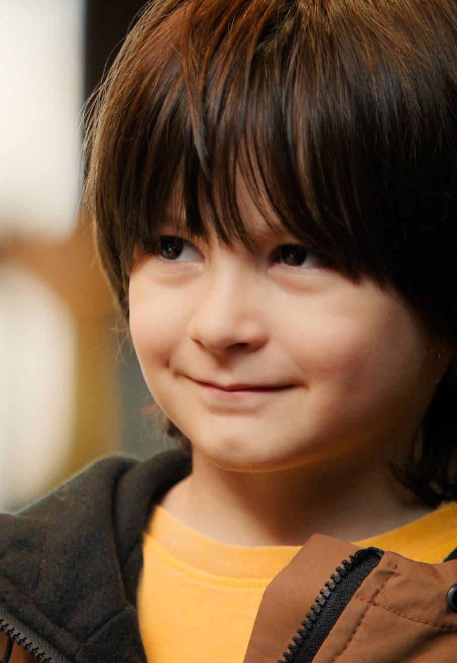 Kid smiling