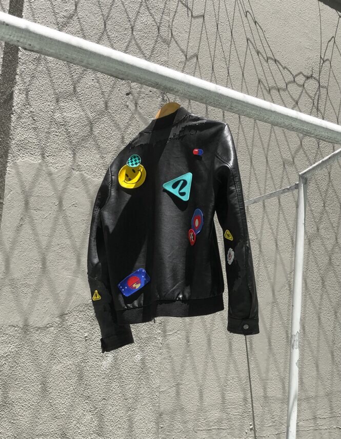Jaqueta com patches