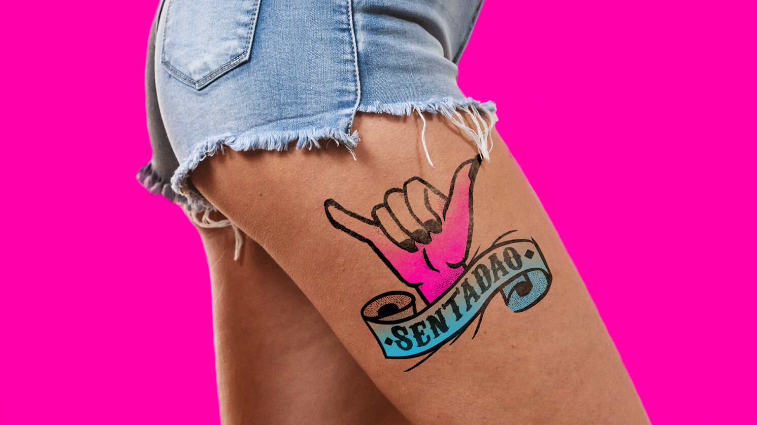 Tatuagem Sentadão