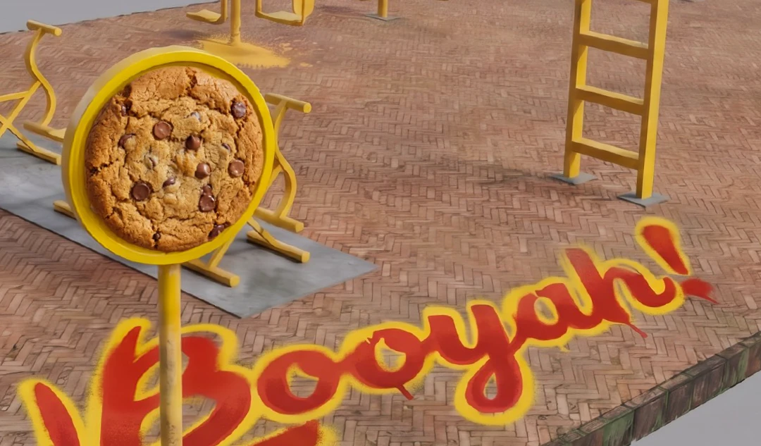 Cookie gigante no mapa